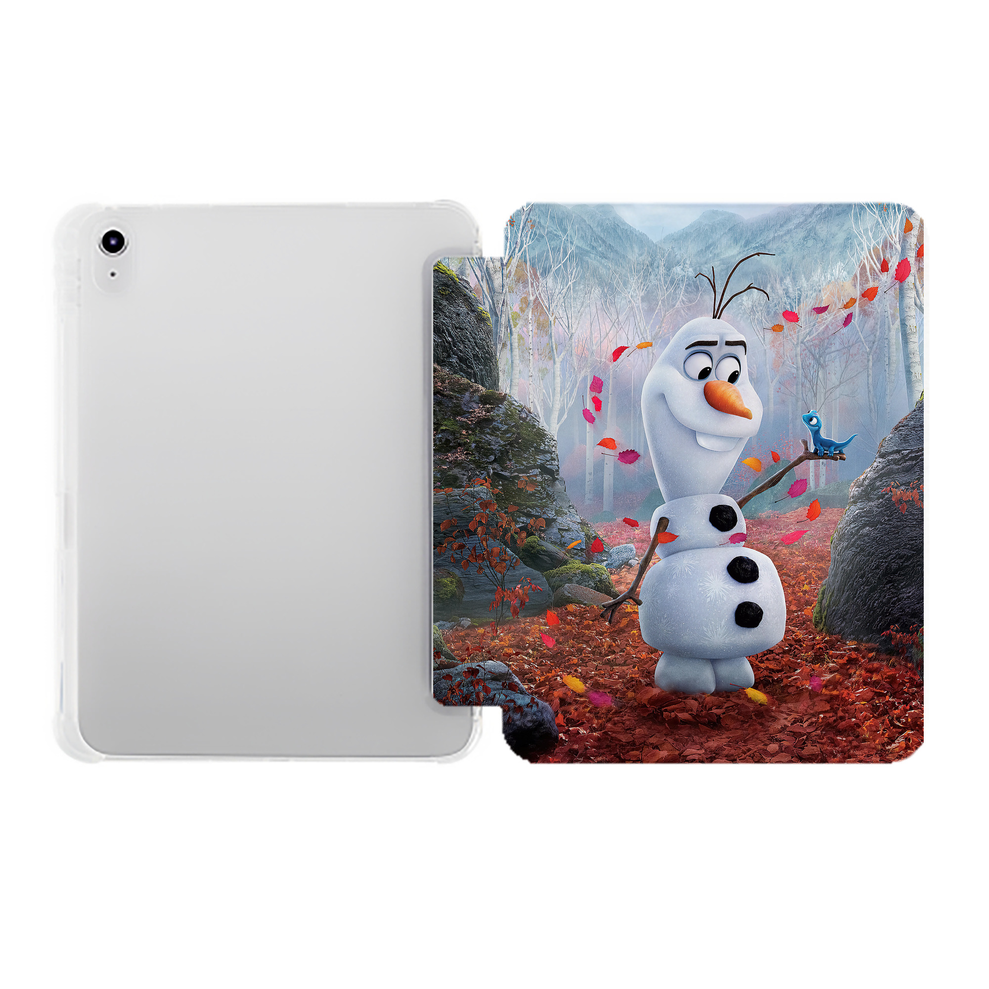 （画像用） アナと雪の女王 アンナ エルサ Frozen Anna Elsa IPad ケース ペン収納付き 三つ折りスタンド PUレザー×シリコン 対応機種9.5/10.5/10.9インチ